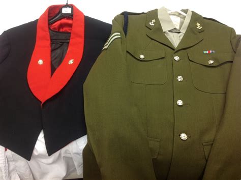 Two Post War Erii British Army Uniforms No2 Service Dress For A Corporal In The Royal Engineers