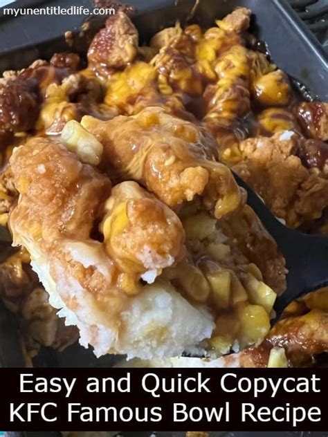 Easy And Quick Copycat Kfc Famous Bowl Recipe