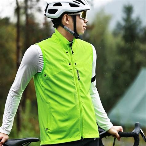 WOSAWE Veste Coupe Vent De Cyclisme Pour Homme Maillot Long Hydrofuge