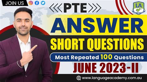 Pte Speaking Answer Short Questions June Ii Exam Predictions