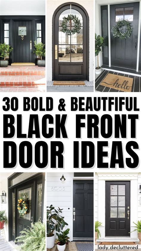 30 Bold Beautiful Black Front Door Ideas Black Entry Doors Black