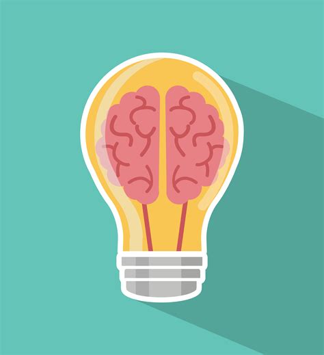 Creative Brain Light Bulb 1886418 Vector Art At Vecteezy