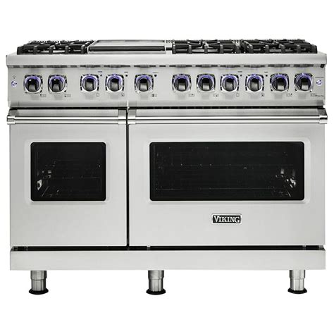 Viking Range 48" Dual Fuel Range in White | Nebraska Furniture Mart