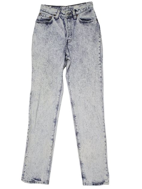 Levis 80s Vintage Pants 80s Levis Womens Light Blue Acid Wash Jeans