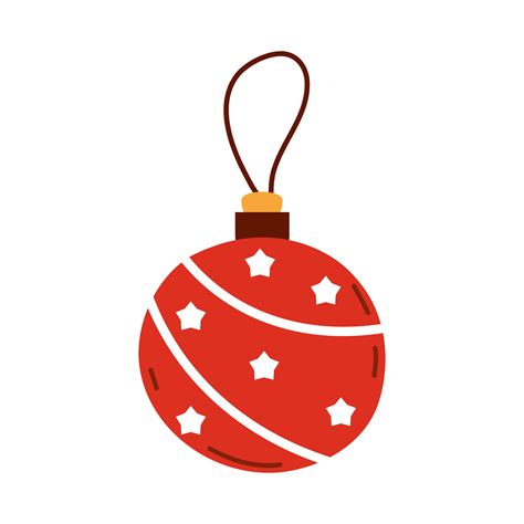 christmas red ball 6099796 Vector Art at Vecteezy