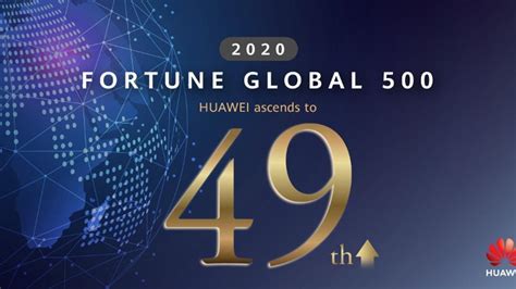 Huawei For The First Time Enter Top 50 In Fortune Global 500 Ranking