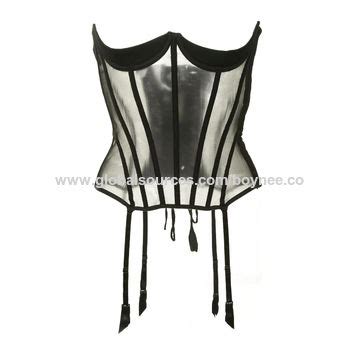 China Women Corsets Transparent With Garter Belts Sexy Lingerie Waist