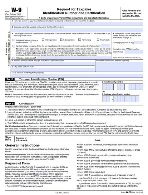 W9 Form 2023 Printable W9 Form 2024