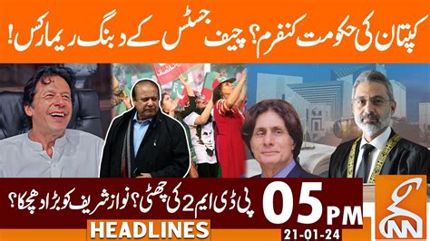 Watch Imran Khan Govt Confirm Chief Justice In Action News Headlines 05 Pm 21 February