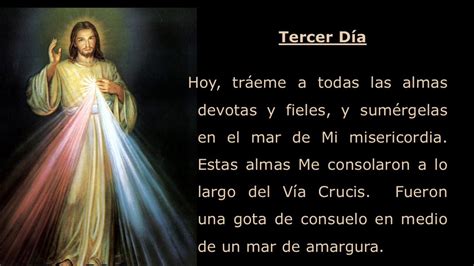 Tercer Día Novena en preparación a la Fiesta a la Divina Misericordia