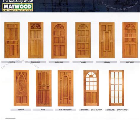 Solid Hardwood Doors; Wood Door Design Philippines