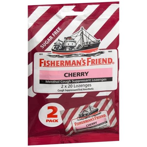 Fishermans Friend Menthol Cough Suppressant Lozenges Cherry Sugar Free