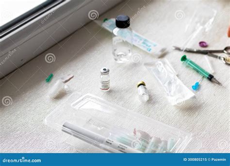 Shot Of The Syringes And Medicine Prepared For Injection Healthcare Stock Image Image Of