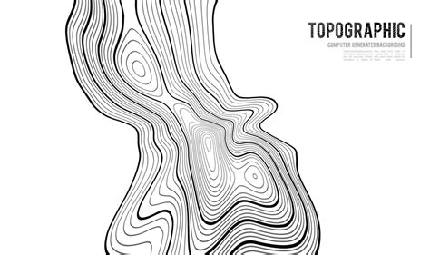 Topographic Map Contour Background Topo Map With Elevation Contour