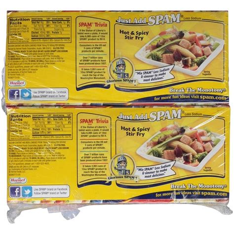 Spam 25 Less Sodium Canned Meat 12 Oz From Sam S Club Instacart