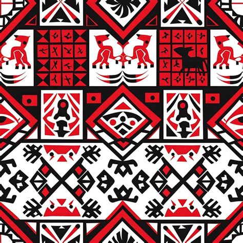 Premium Photo | Malawian Chewa Patterns With Geometric Shapes and ...