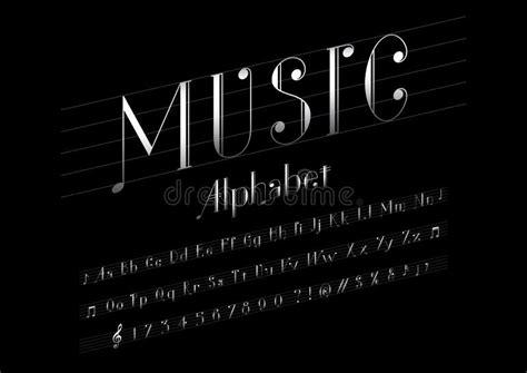 Music Font Stock Vector Illustration Of Sign Design 143469597