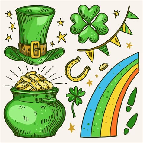 Free Vector St Patrick Day Element Collection