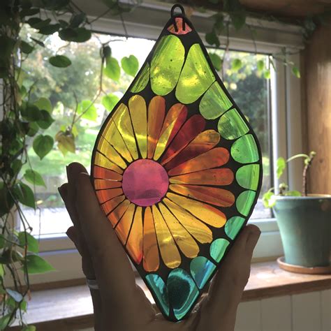 Stained Glass Mosaic Droplet Ref 144 Siobhan Allen