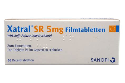 Xatral Sr 5 Mg Filmtabletten Wirkung Nebenwirkungen Dosierung