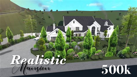 Big Realistic House Bloxburg Speedbuild 500k Youtube