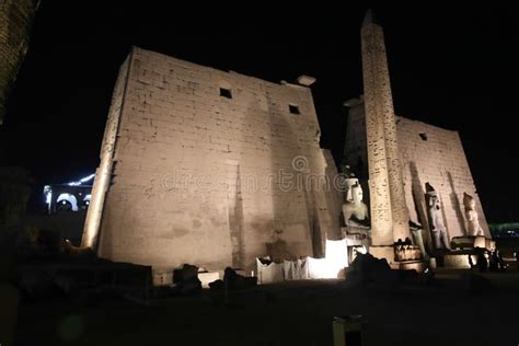 Night View Temple of Luxor - Egypt Editorial Photo - Image of april, girl: 102120646