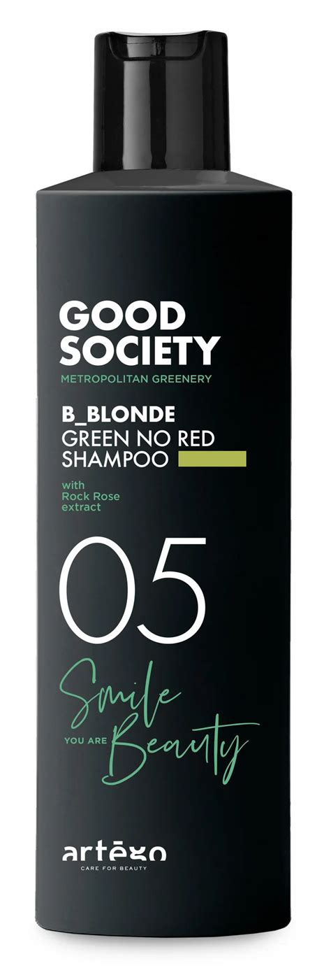 Artego Good Society 05 Blonde Green No Red Shampoo 250 Ml 8056157871385 Amarina Beauty