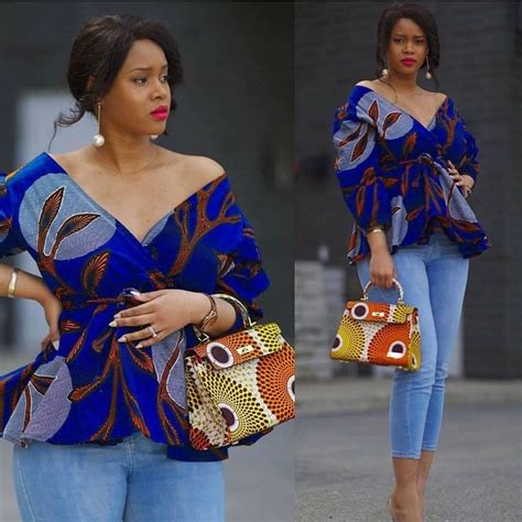 Pin By Natalie Brown On African Inspired African Print Tops Latest