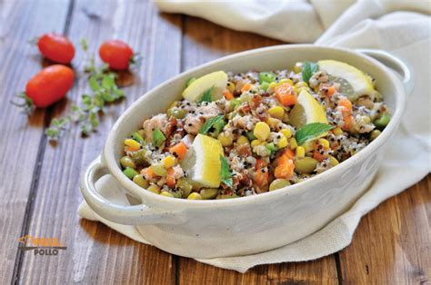 Insalata Di Quinoa Con Tonno E Verdure Pelle Di Pollo