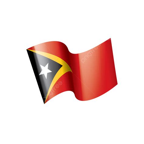 East Timor Vector Design Images East Timor National Flag Abstract