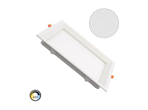 Pannello Downlight Led W Quadrata Cct Microprismatica Lifud Foro