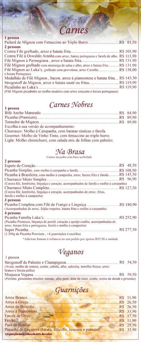 Menu em Luka s Petrô Grill restaurante Petrópolis