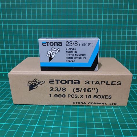 Jual ISI STAPLES ETONA 23 8 5 16 REFILL STAPLER GUN TEMBAK 1Pack Kecil