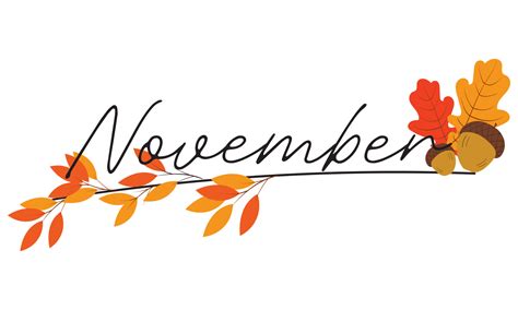 Hello November Word 12903805 Vector Art At Vecteezy