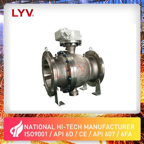 Two Or Three Pieces Trunnion Mounted Full Bore Flanged Ball Valve