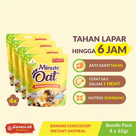 Jual Instant Oatmeal MINUTE OAT Granolab Muesli Complete Variant Isi