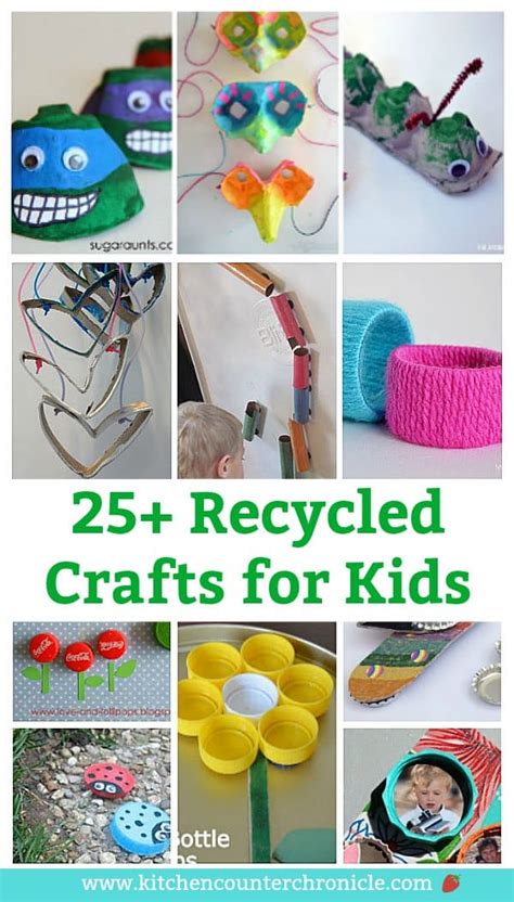 25+ Awesome Recycled Crafts for Kids to Make