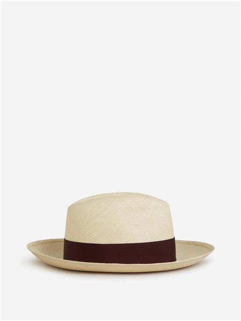 Buy Borsalino Straw Panama Hat Bordeus At 33 Off Editorialist