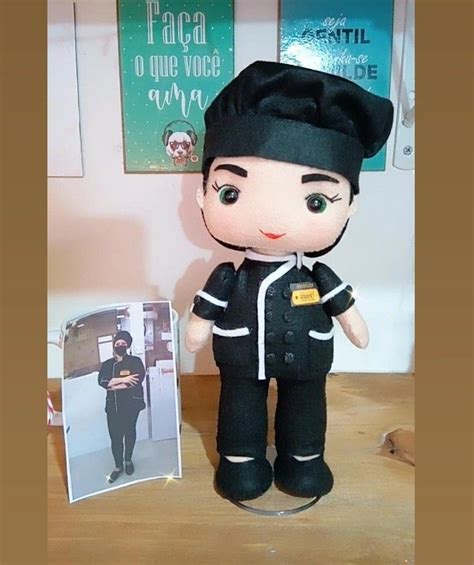 Boneca Personalizada Em Feltro Personalizado Feltro Taças