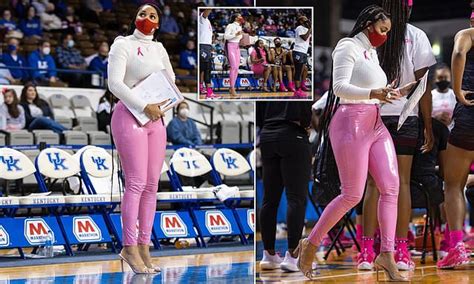 Texas Aandm Coach Sydney Carter Defends Herself For Wearing Pink Leather