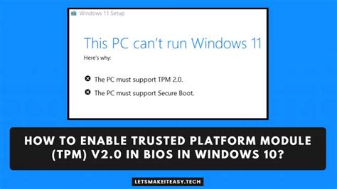 How To Enable Tpm Trusted Platform Module On Bios Upgrade To Windows Images Images