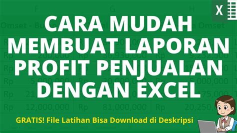 Mudah Cara Membuat Laporan Profit Penjualan │ Laporan Profit