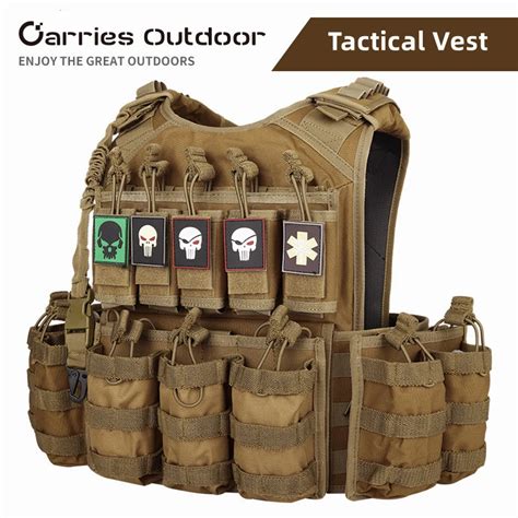 Yakeda Quick Release Tactical Survival Vest Multi Function Swat Combat