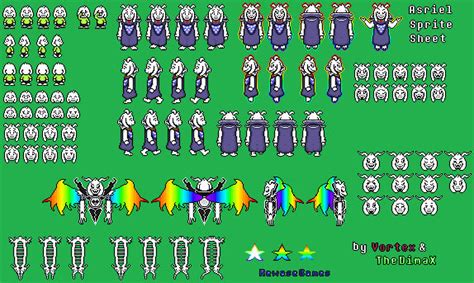 Undertale Asriel Sprite Sheet by TheDimaX on DeviantArt