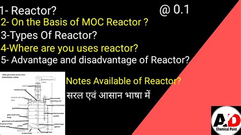 What Is Reactor Types Of Reactor On The Basis Of MOC Advantage And