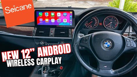 BMW E70 X5 Android CarPlay 12 Seicane Head Unit Install REVIEW YouTube