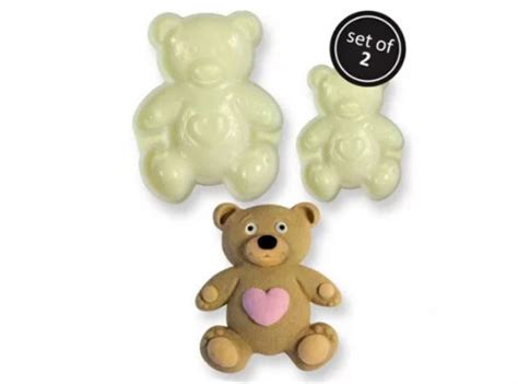 Molde Silicone Urso 2unid Tudo Para Festas