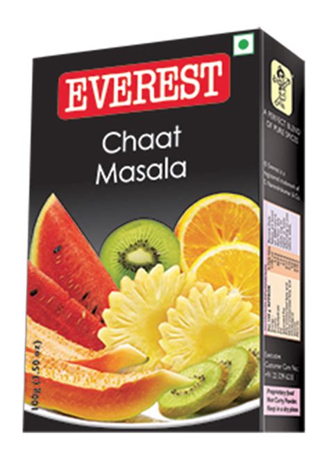 Everest Chaat Masala Packaging Size 100 G Packaging Type Box Rs 62 Pack Id 23283940855