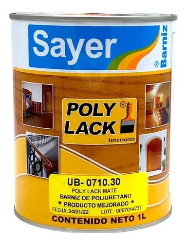 Barniz De Poliuretano Sayer Poly Lack L Pisos Madera Mercadolibre