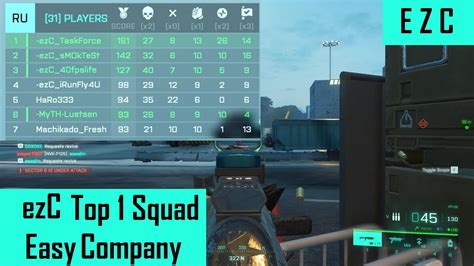 Top Players EZC Squad Teamplay Battlefield 2042 Conquest 64 Gameplay